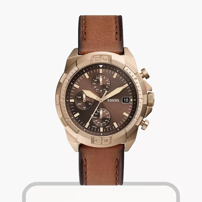 Fossil Bronson Chronograph Brown Dial Men’s Watch- FS5857